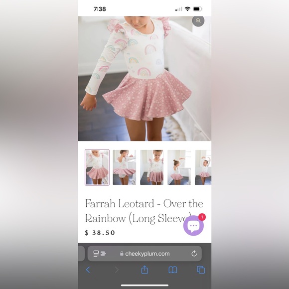 Cheeky Plum Leotard “Over the Rainbow” - Picture 4 of 6